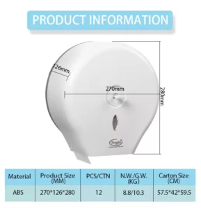 Jumbo Roll Tissue Dispenser Product Information