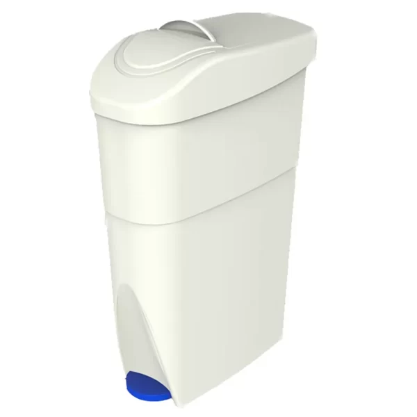 Sanitary Bins With Pedal 18L White