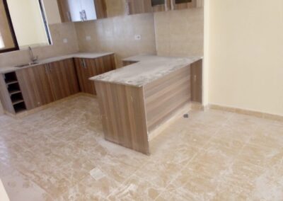 Heavy dust removal, kitchen counter tops and cabinets paint and cement removal, sink and drainage cleaning, kitchen cabinets glass panes cleaning