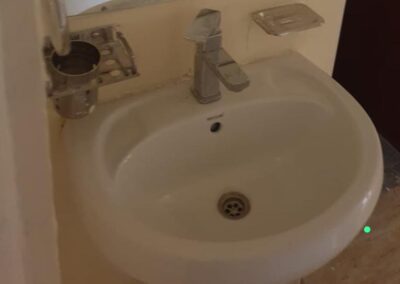 Extremely Dirty post construction sink cleaning After