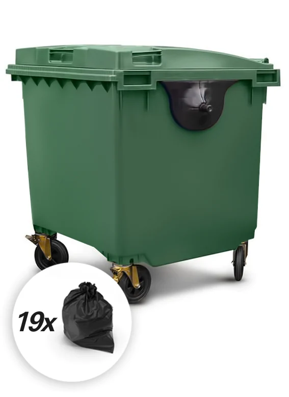 Commercial Waste Bin 1100 Liters