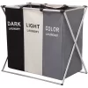 3 compartment foldable laundry basket