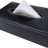 Leather Tissue Holder Can Be Used Both for Car or Dining