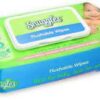 Snuggles Baby Wipes Flushable Flip Top Pack 80s(24 Packets/Carton)