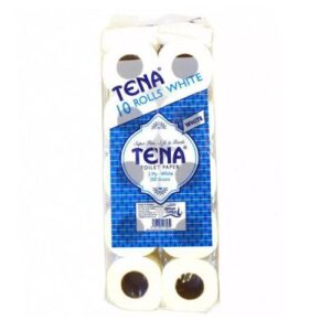 Tena Toilet Rolls White 10s Un Wrapped