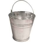 JuaKali Heavy Duty Galvanized Steel Bucket 5 Liter