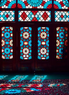 Windows with stained Glass