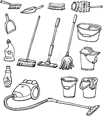 A drawing of cleaning equipment