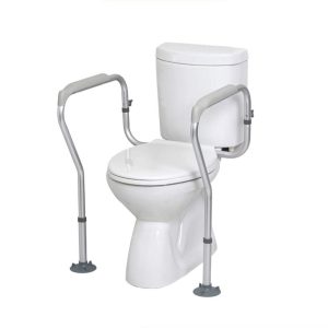 Adjustable Toilet Seat Support Frame