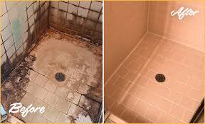 professional tile and grout cleaning before and after