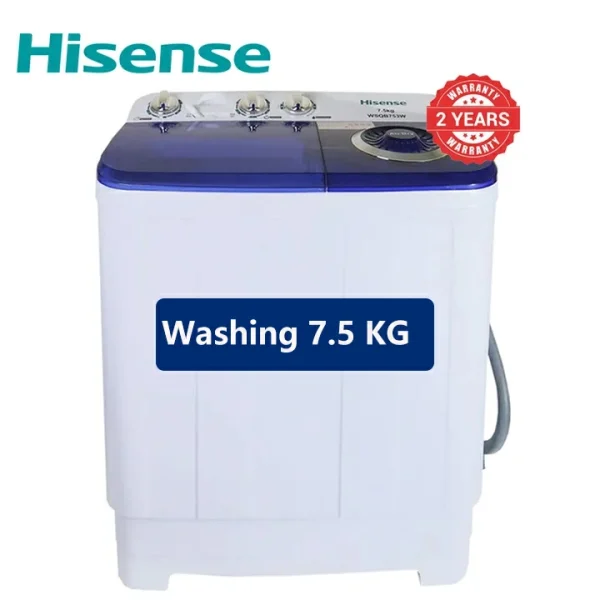 Hisense 7.5 kg WSQB753W Twin-tub Washing Machine