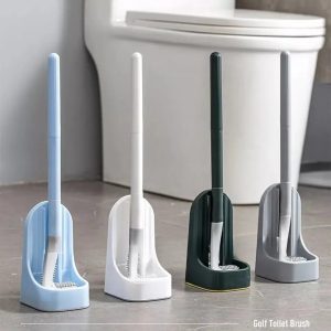 Golf Design Toilet Cleaning Brush With Holder
