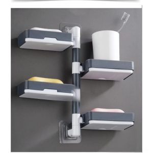 Self-Adhesive 4-Layer Soap Holder
