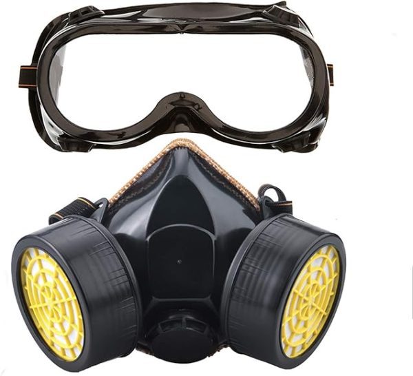 Industrial Gas Mask And Goggles