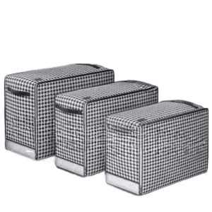 A Set of 3 Quilt Duvet/Closet Organizer