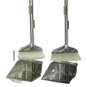 Transparent Acrylic Broom And Dustpan Set