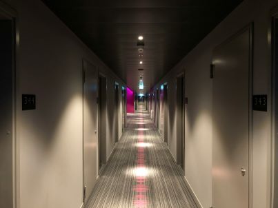 Clean Hotel Hallway