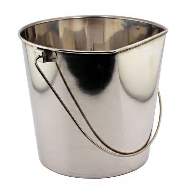 Dog water stainless steel bucket